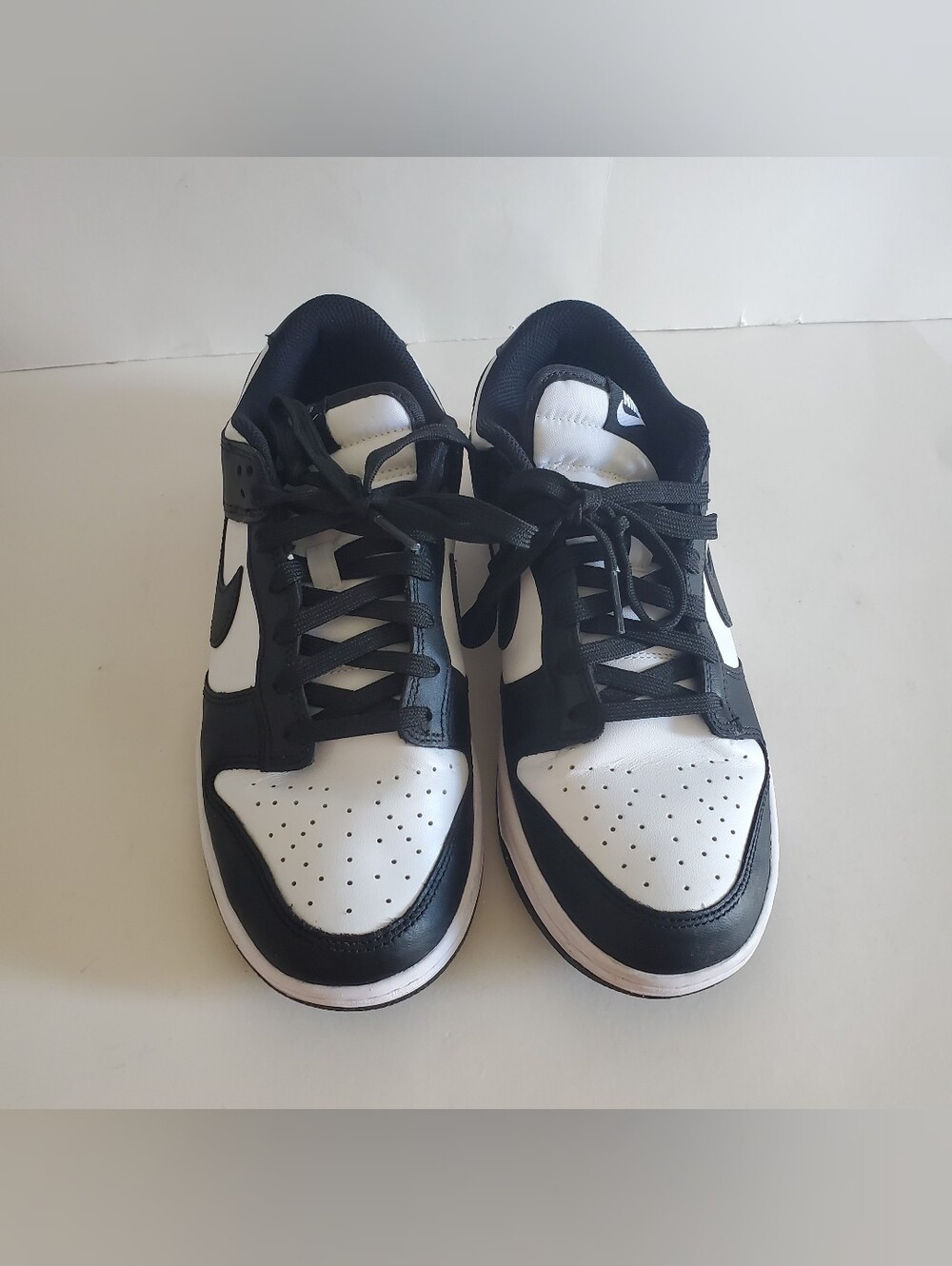 Nike Dunk Low Panda White Black Womens Sneakers  Size 8.5